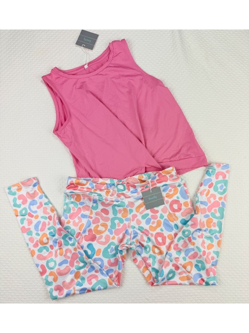Honesty Girls Activewear Set XL  ( 14 - 16 )  Athletic Leggings Sports Top